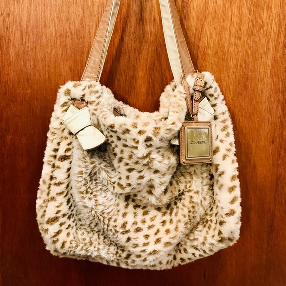 ICO JEENE Faux fur animal print purse - Picture 2 of 5